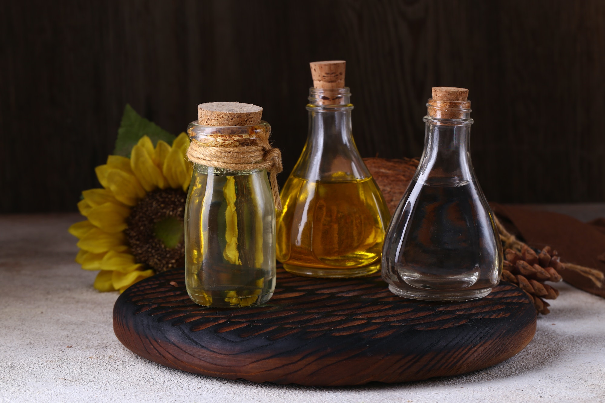 Assortment of Natural Organic Oils